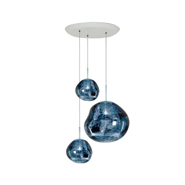 Tom Dixon - Melt Trio Round LED Pendelleuchte Smoke