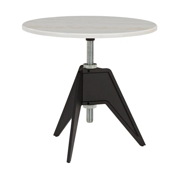 Tom Dixon Schraube Beistelltisch Ø60 cm White marble-cast iron