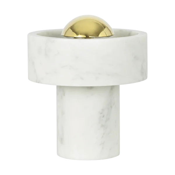 Tom Dixon Stone Portable LED Tischleuchte 28 cm Marble-gold