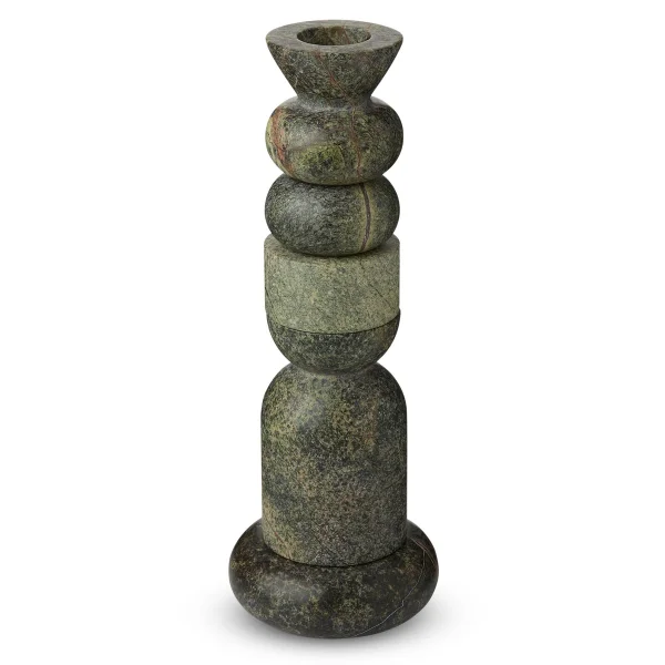 Tom Dixon Stone Stacking Kerzenhalter groß Grün