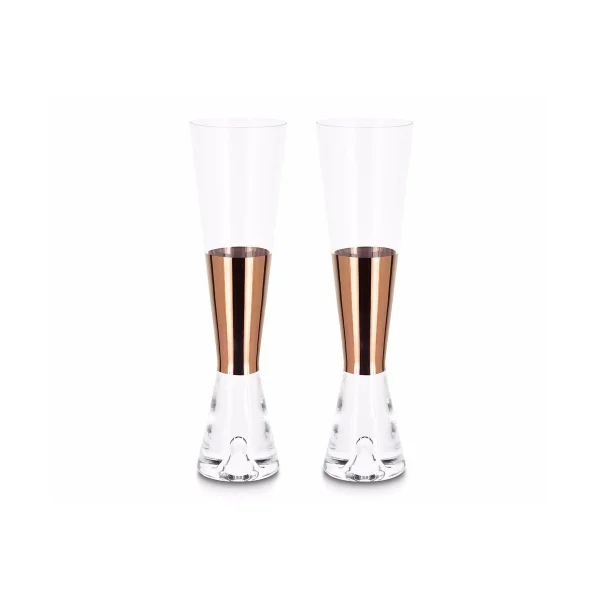 Tom Dixon Tank Champagnerglas 2er-Pack Kupfer