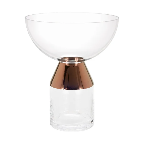 Tom Dixon Tank Vase large 36 cm Clear-copper
