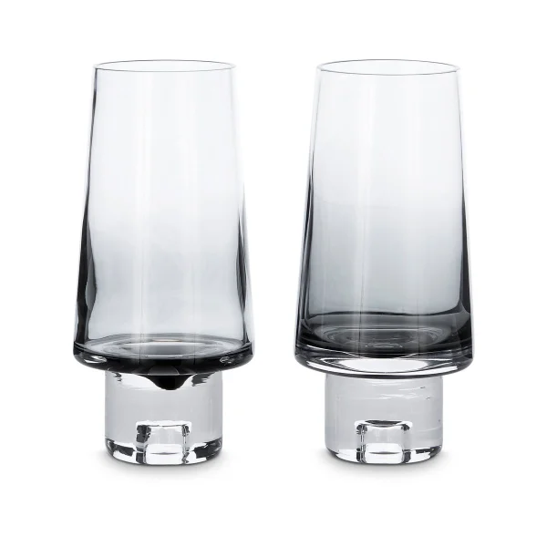 Tom Dixon Tank Wasserglas hoch 2er-Pack Schwarz