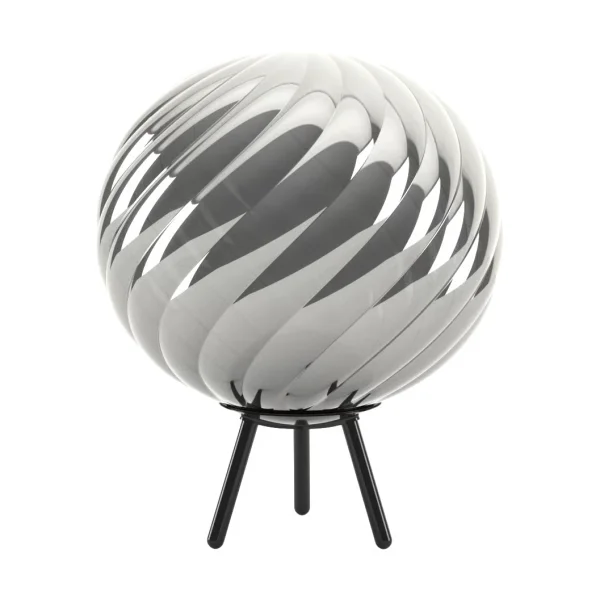 Tom Dixon Whirl tragbare Stehleuchte Silver-black