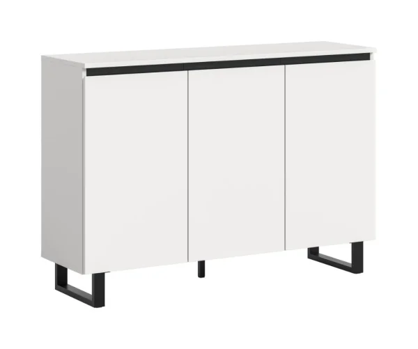 Tomasa Sideboard 3 Türen weiß.