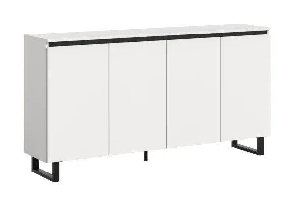 Tomasa Sideboard 4 Türen weiß.