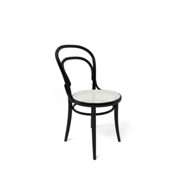 TON Ton no.14 Stuhl Schwarzbets b123, Rattansitz