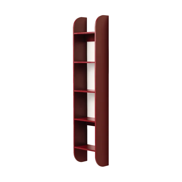 TÔNN furniture Flaneaur Wandregal 27x128 cm Burgundy