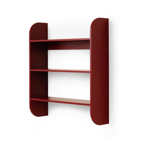 TÔNN furniture Strapats Wandregal 62x73,6 cm Burgundy