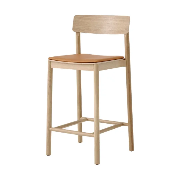 &Tradition Betty TK14 Counter Chair Barstuhl 65 cm Noble leder in cognacfarbe-lackierte eiche