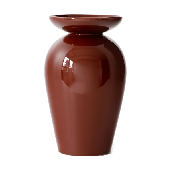 &Tradition Momento JH47 Vase 24 cm Red brown