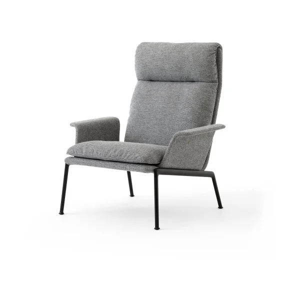 &Tradition Muno LN17 High back Lounge-Sessel Warm black-Hallingdal 0126