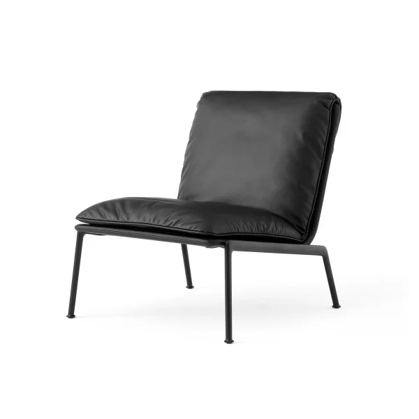 &Tradition Muno LN18 Lounge-Sessel Warm black-Noble leather Black