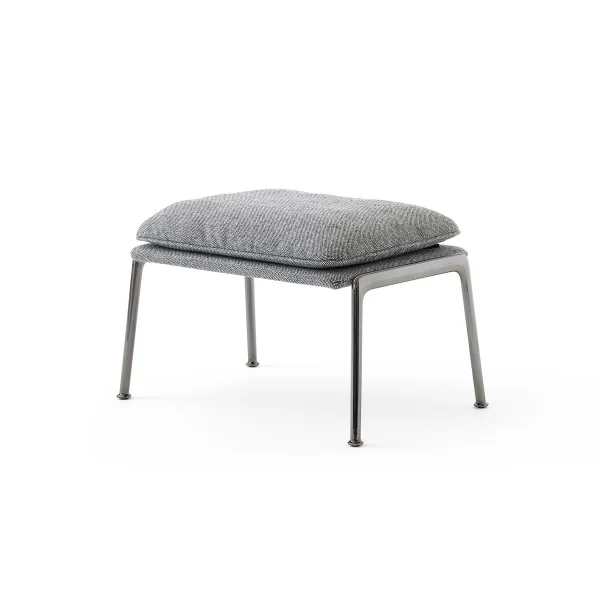 &Tradition Muno LN20 Fußhocker Dark chrome-Hallingdal 0126