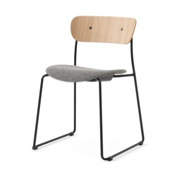 &Tradition Pavilion AV52 Stuhl gepolsterter Sitz Black-Sisu 0165