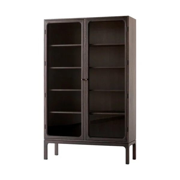 &Tradition Trace SC88 Vitrinenschrank 120x192x40cm Dark stained oak