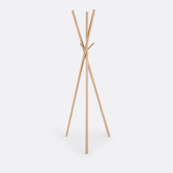 Tripod-garderobenständer Compo, Eiche Massiv