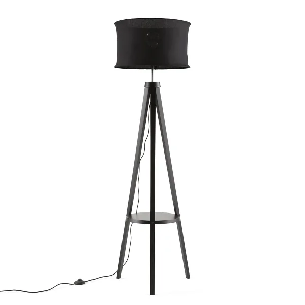 Tripod-stehlampe Setto, Hevea Und Leinen