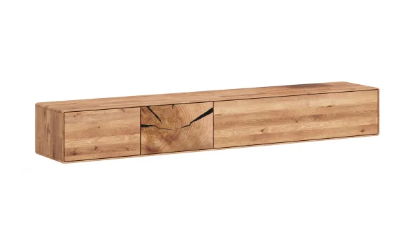 TV - Lowboard Wildeiche massiv geölt 220 cm TV-Board - TORVEN