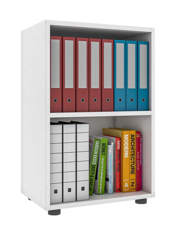 Ulas2 Büroregal 2 Ablagen weiß.