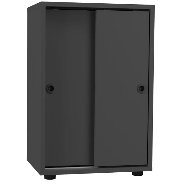 Ulas2ST Büroschrank 2 Türen anthrazit.
