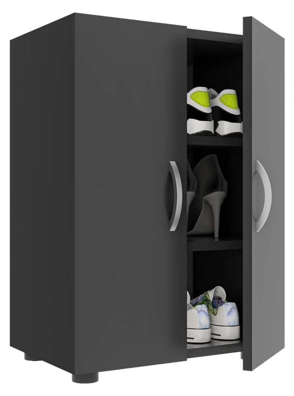 Ulas3 Schuhschrank 2 Türen anthrazit.