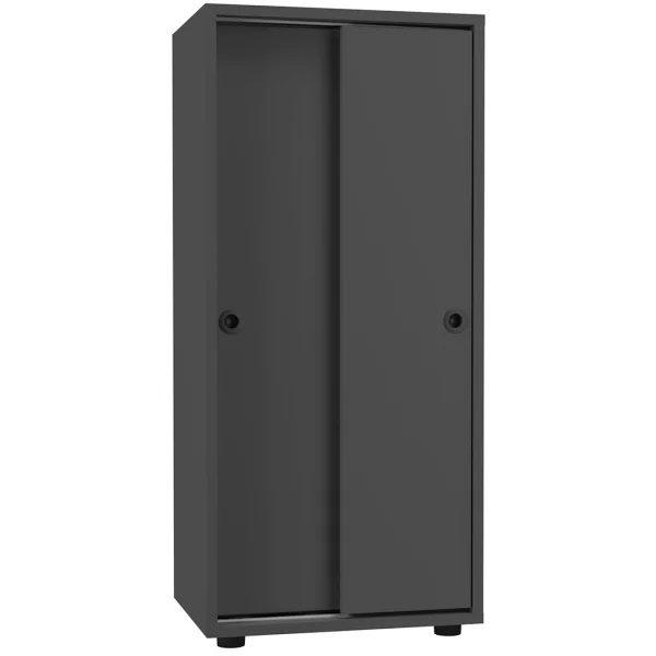 Ulas3ST Büroschrank 2 Türen anthrazit.