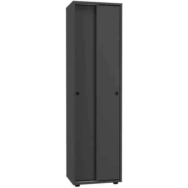 Ulas5ST Büroschrank 2 Türen anthrazit.
