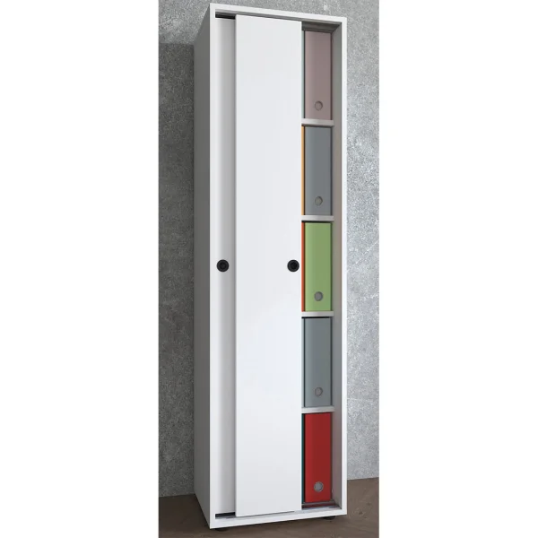 Ulas5ST Büroschrank 2 Türen weiß.