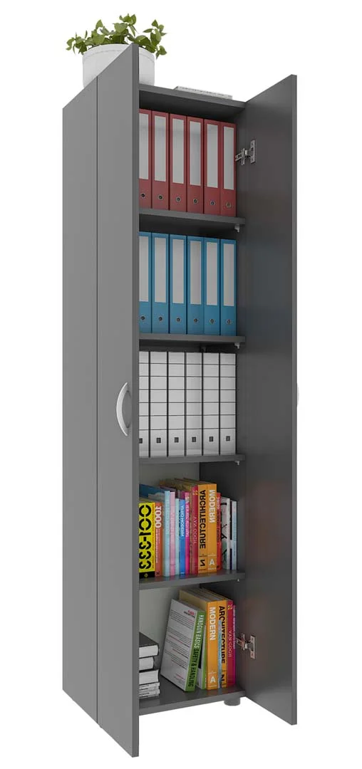 UlasXL5 Büroschrank 2 Türen anthrazit.