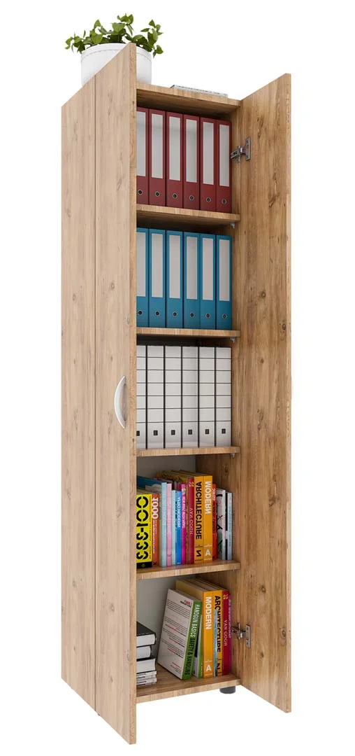 UlasXL5 Büroschrank 2 Türen Eiche dekor.