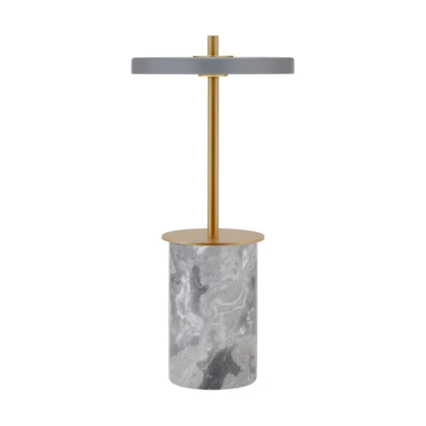 Umage Asteria Move Mini Tischleuchte Ø12x25,5 cm Grey Marble-brass