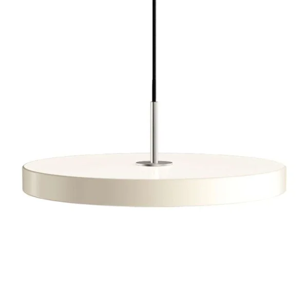 UMAGE - Asteria Pendelleuchte Medium Pearl White/Steel