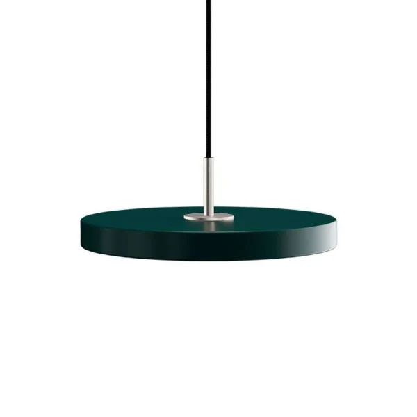 UMAGE - Asteria Pendelleuchte Mini Forest Green/Steel Top