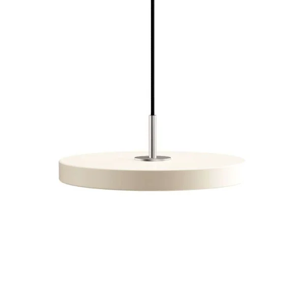 Umage - Asteria Pendelleuchte Mini Pearl White/Steel Top