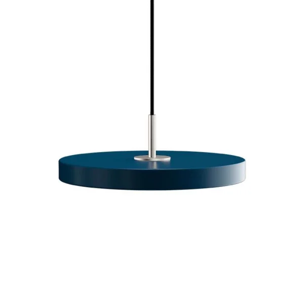 UMAGE - Asteria Pendelleuchte Mini Petrol Blue/Steel Top