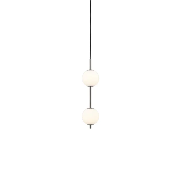 UMAGE - Audrey LED-Hängeleuchte, stahlfarben, 2-flg., Ø 12 cm