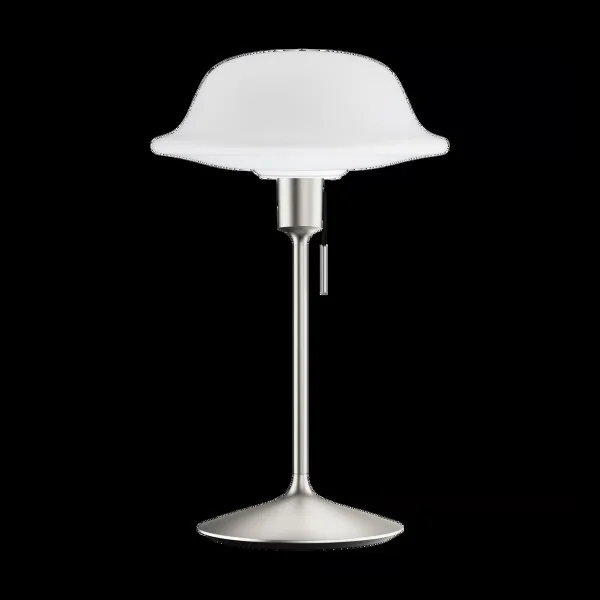 Umage Butler Tischlampe Weiß-Gebürsteter Stahl