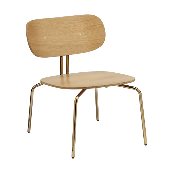 Umage Curious Lounge-Sessel Oak-brass