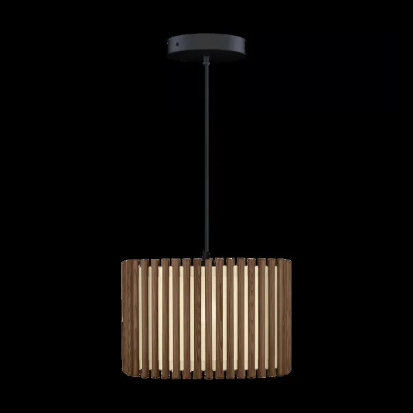 Umage Komorebi Pendelleuchte large Square dark oak-Schwarz