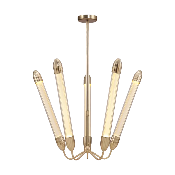Umage Lemon Squeeze Penta lange Deckenleuchte Plated brass