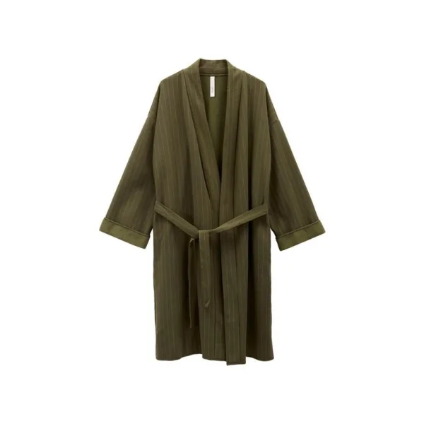 Unknown - Alrun Cotton Kimono Forrest/Snow ByNord