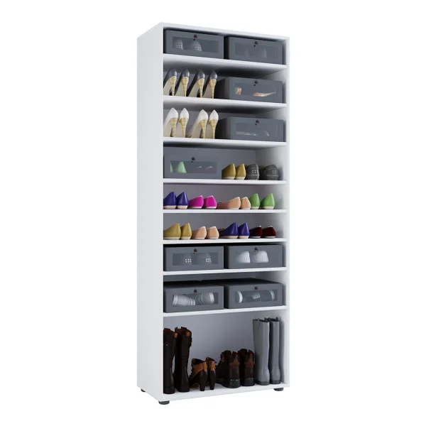 Vandol I Schuhschrank 9 Fächer Weiß.