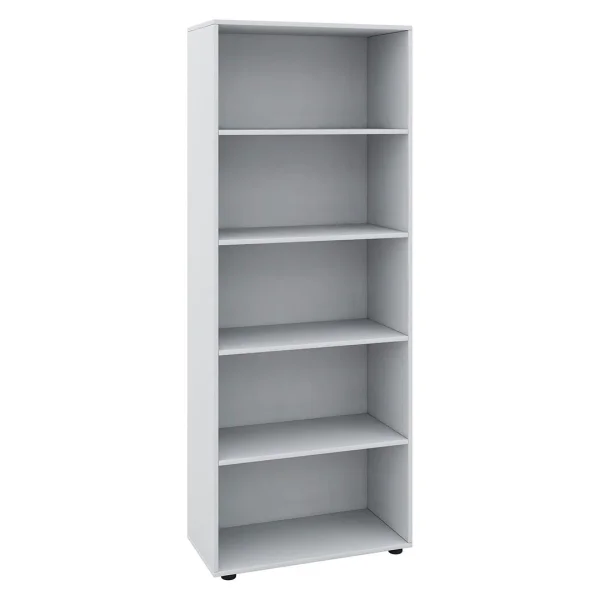 Vandol I Universalschrank ohne Türen mit 4 Regalen Weiß.
