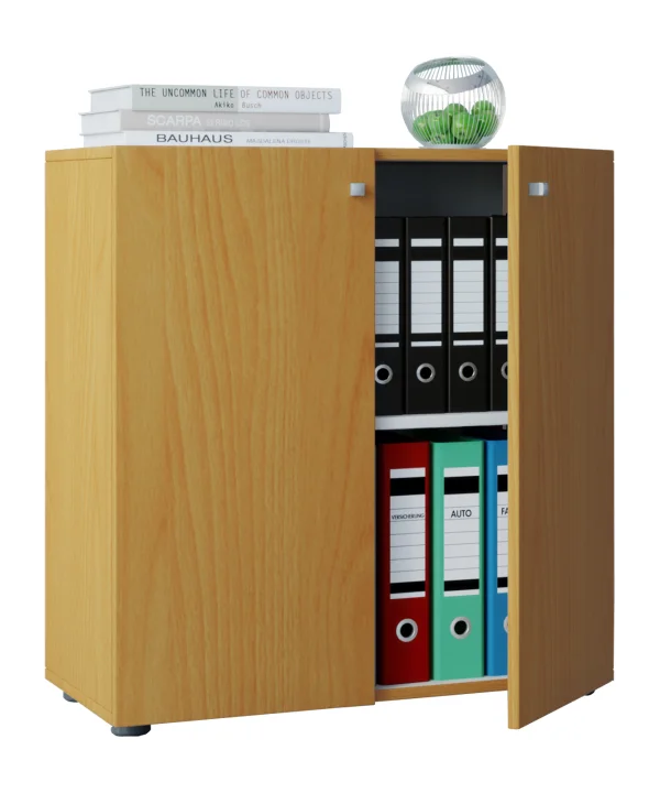Vandol Mini Büroschrank mit 2 Türen Buche dekor.