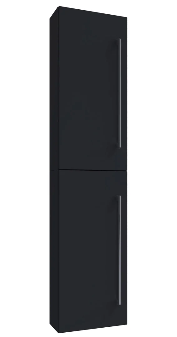 VCB6 Badschrank hoch mit 2 Türen Schwarz.