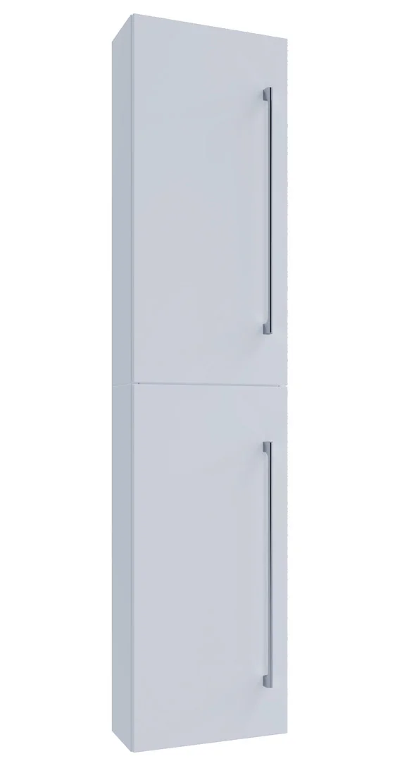 VCB6 Badschrank hoch mit 2 Türen Weiß.