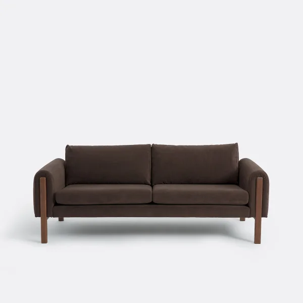 Velourssofa, 3-sitzer, Vino