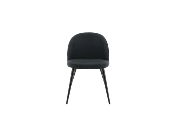 Velvet Esszimmerstuhl schwarz.