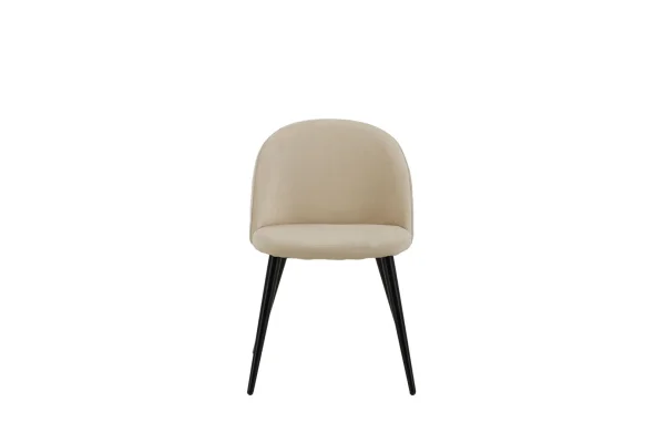 Velvet Esszimmerstuhl Velour beige.